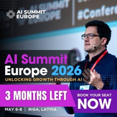 ? AI Summit Europe 2026 | Riga, Latvia  The countdown is on! In just 3 months, Europe’s AI community comes together to explore how AI is transforming business—for real.  ? May 6–8, 2026  ? 500+ AI leaders & decision-makers  ? 40+ speakers | 30+ hours of content  ? Strategy, automation, tools, innovation & industry use cases  ? High‑value networking + special live experiences  ?️ Early Bird Offer: Save up to 35% when you book before February 12  Don’t wait—ticket prices go up soon.  ? Secure your spot today 
